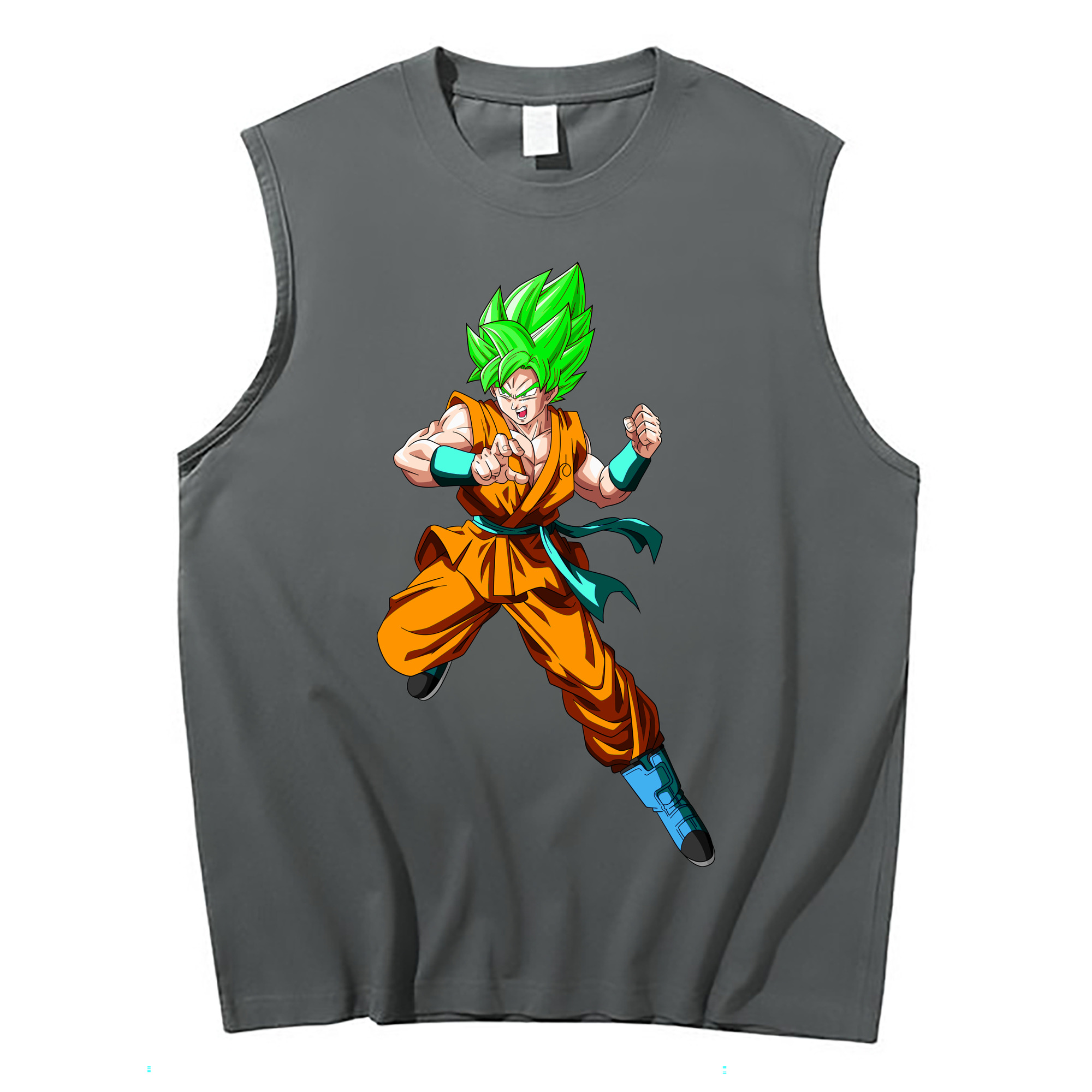 （画像用） ドラゴンボール 孫 悟飯（そんごはん）DRAGON BALL Son Gohan コットン100％タンクトップ（フロントプリント）